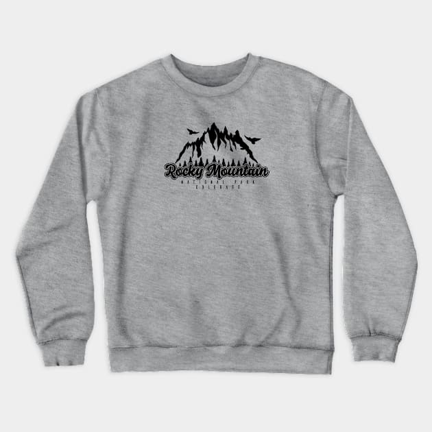 T-Shirts and hoodies Rocky Mountain National Park, Colorado, USA Crewneck Sweatshirt by NEFT PROJECT